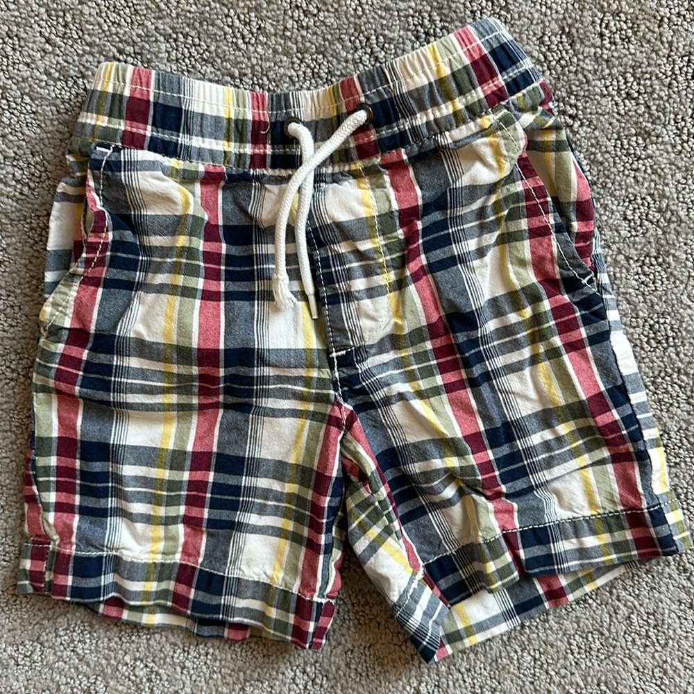 GAP Toddler Plaid Pull-On Shorts